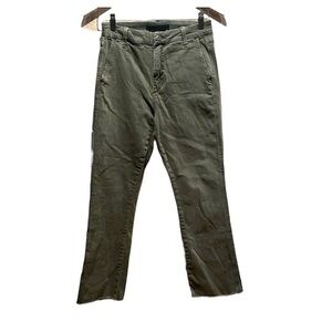 Joe’s Jeans Women’s Khaki Green Raw Hem Jeans Size 27